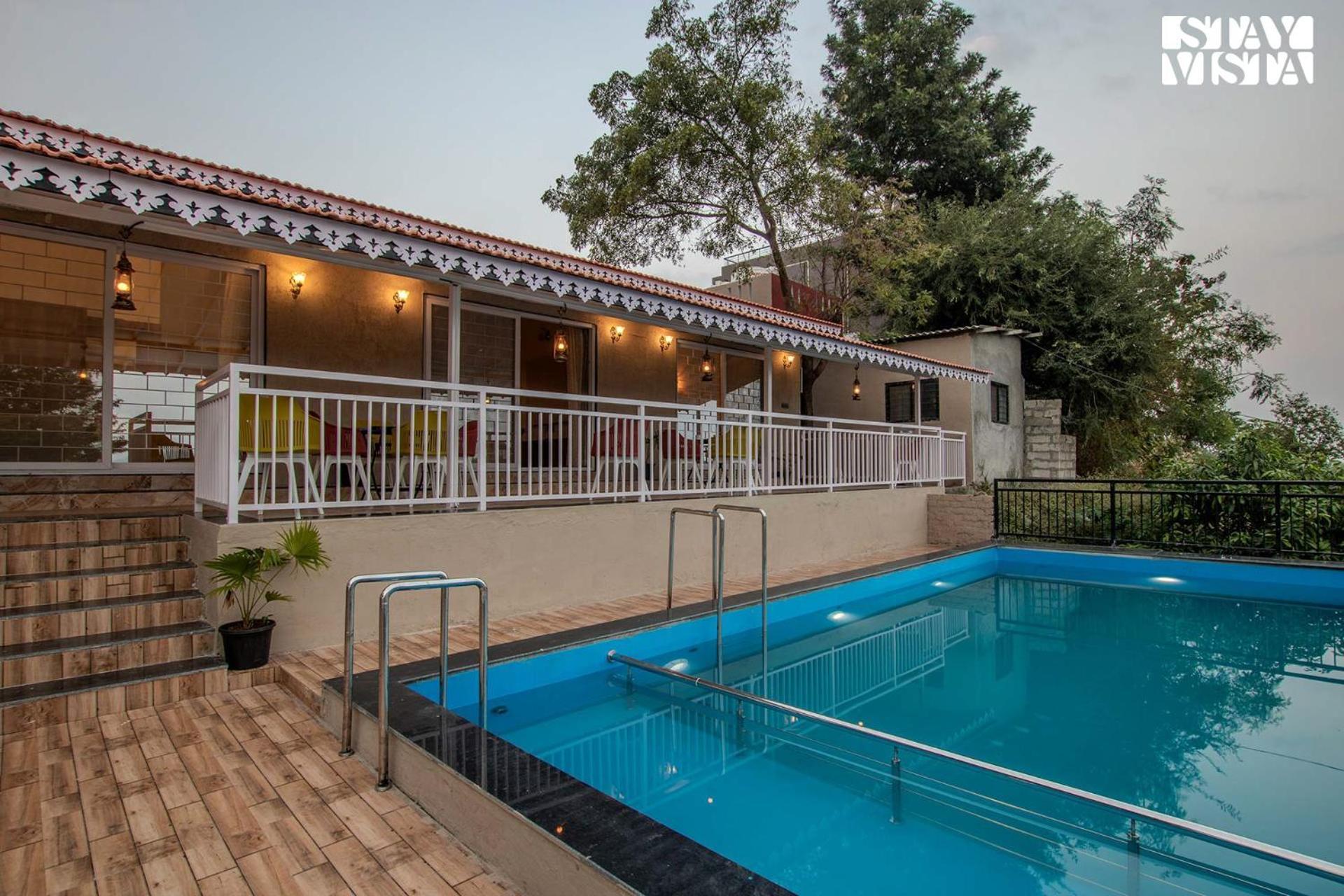 Stayvista'S Harvest Haven - Pool-View Villa With Deck & Machan Near Sula Насик Экстерьер фото